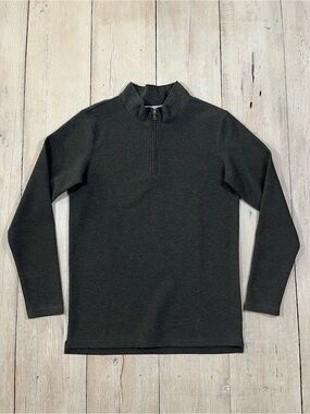 Buckle BKE 1/4 Zip Mock Pullover Sweater Black Size Medium NWT
